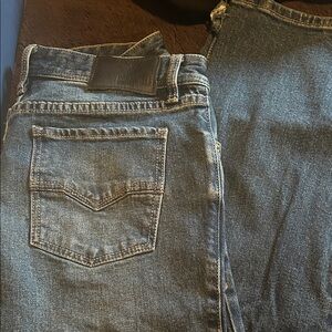 7 For All Mankind Dark Blue Straight Jeans